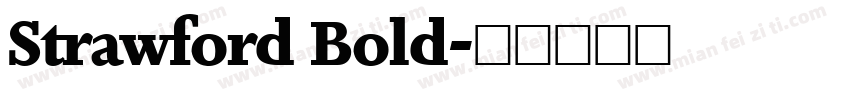 Strawford Bold字体转换